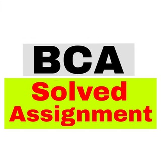 Ignou Bca Assignment Solved View Channel Telegram Ignou Bca Solved