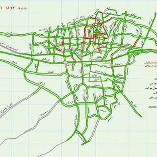 نقشه حمل و نقل تهران - آزمایشی